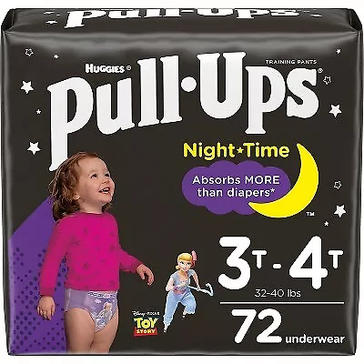 Pull-Ups Night-Time Girls' Training Pants 3T-4T, 18 ct - Greatland