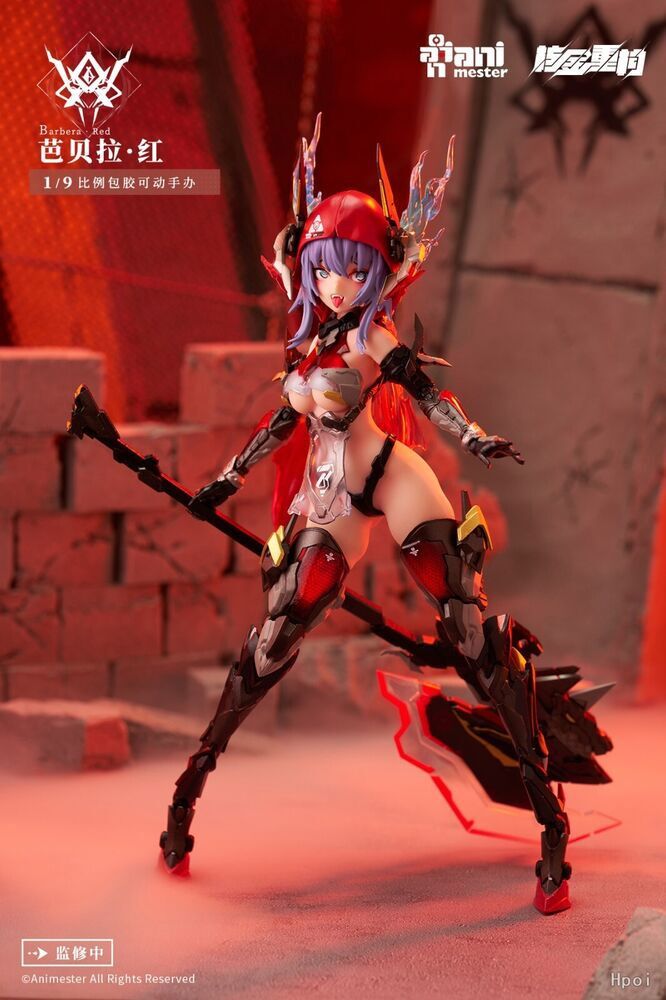 animester 核金重構 Thunderbolt Barbera Red Anime AniMester Thunderbolt Squad Barbera Red 1/9 Scale Action