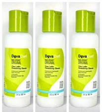 3 DevaCurl NO POO ORIGINAL ZERO LATHER Conditioning CLEANSER 3 oz Each (689)