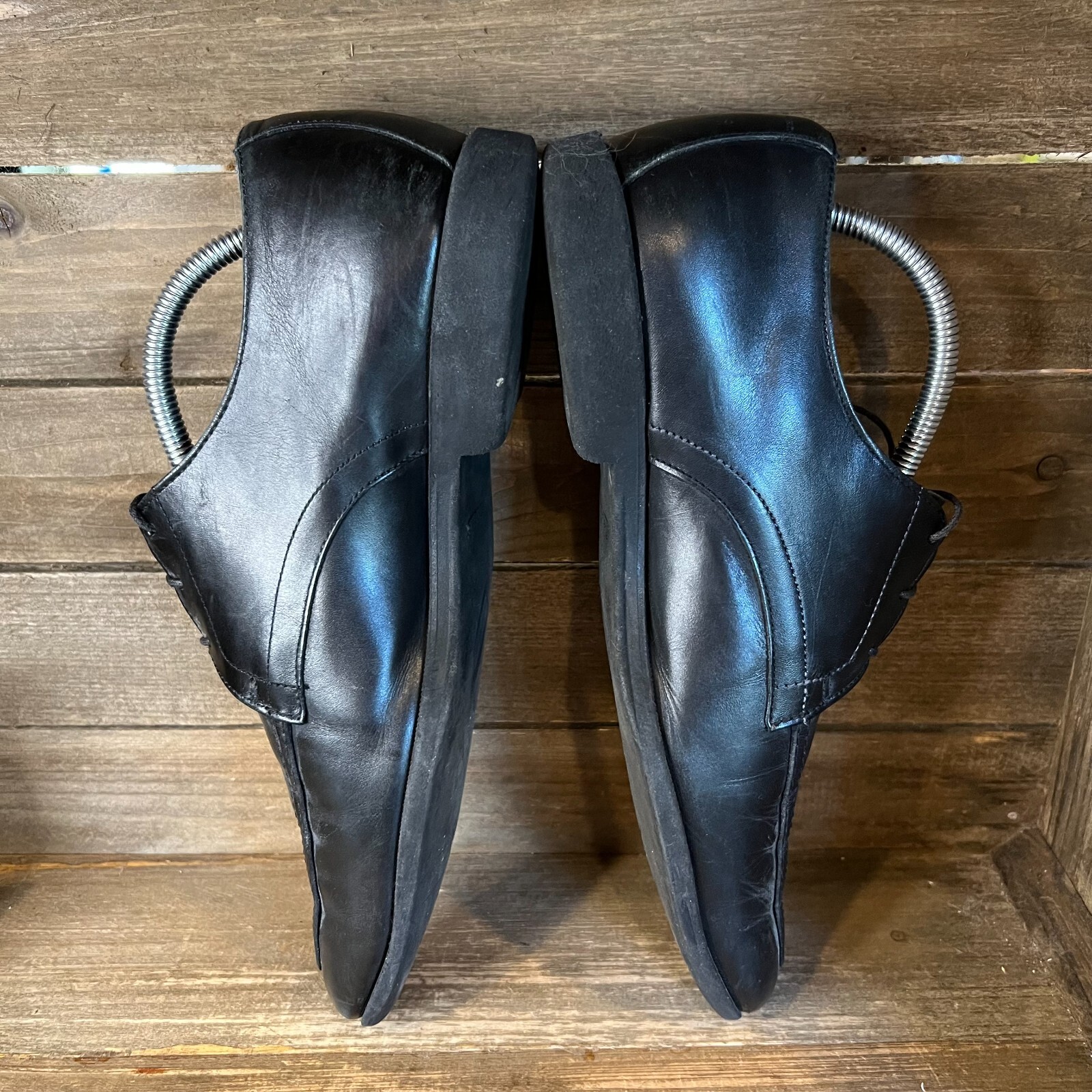 SAOLA Scarpe eleganti stringate Allen Edmonds Delray nere derby Oxford in pelle taglia 9D