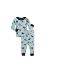 Wonder Nation Boys Cotton Pajama Set-2 Piece-Aircrafts-12M-NEW WITH TAG