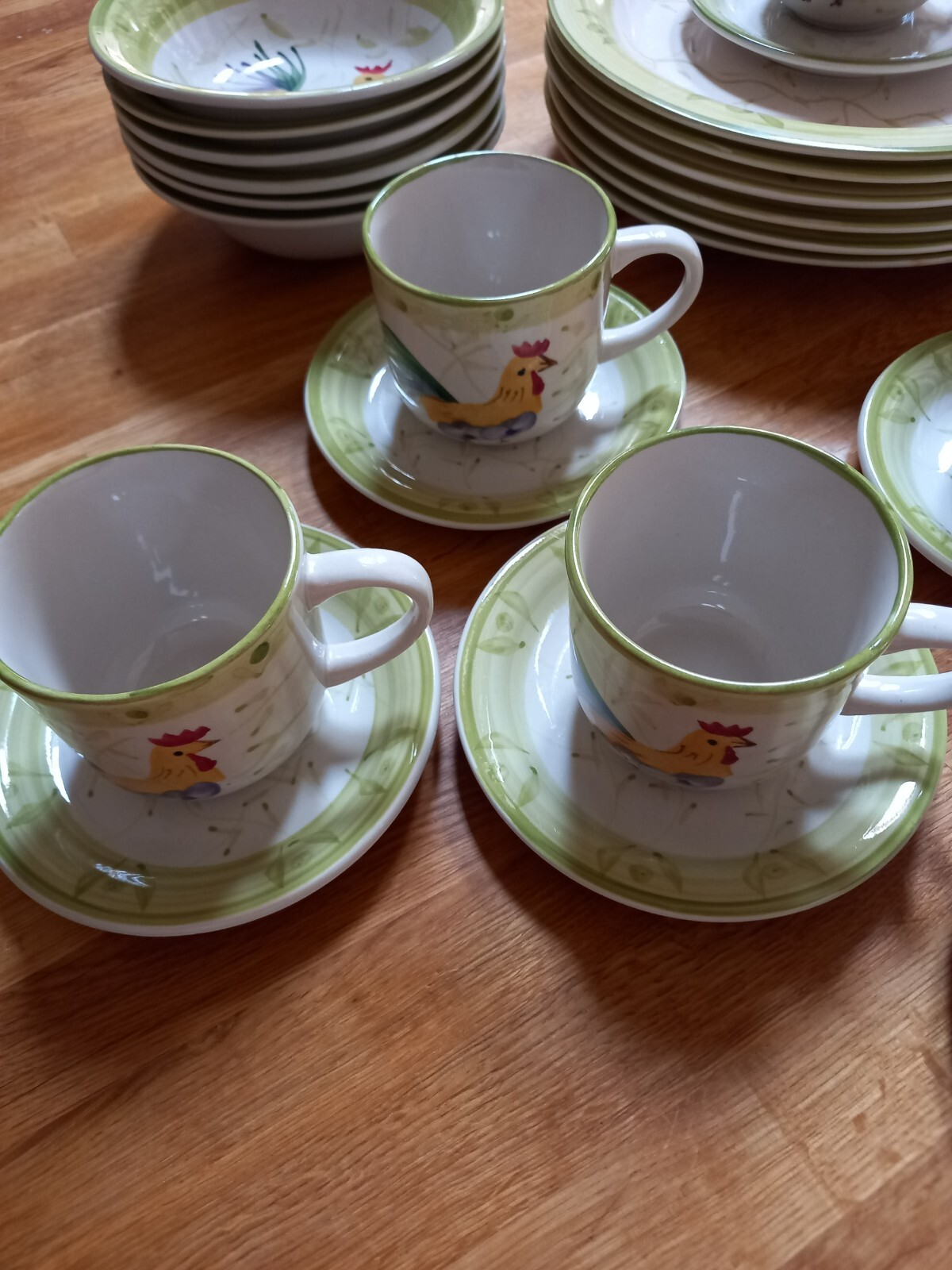 Scotts of Stow Cockerel Plates, Bowls, Cups, Saucers Available