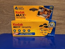 KODAK MAX VERSATILITY 400 FILM 35 MM EXPIRED 2006 NIB 4 PACK