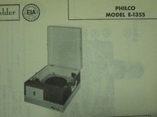 Original Sams Photofact Manual PHILCO E-1355 384