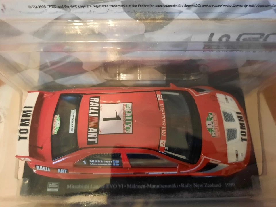 Altaya Mitsubishi Lancer EVO VI #1 Makinen rally New Zealand 1999 1/24 - Immagine 2 di 2