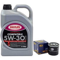MotoröL Set 5W-30 Meguin 5 Liter + ÖLfilter FüR Infiniti Mazda Nissan Subaru