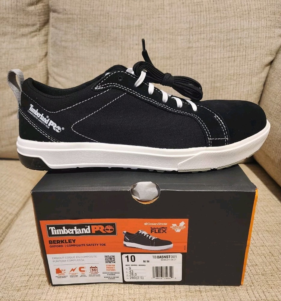 Timberland PRO Mens Berkley Black Safety Shoes Size 10 (7650076)