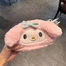 Sanrio My Melody Cute Girls' Makeup/Stationery Pencil Case Plush Bag Pouch New