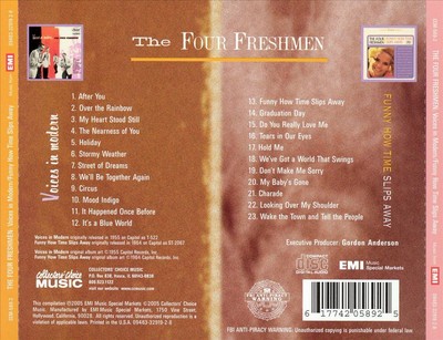 THE FOUR FRESHMEN VOICES IN MODERN/FUNNY HOW TIME SLIPS AWAY NEW CD