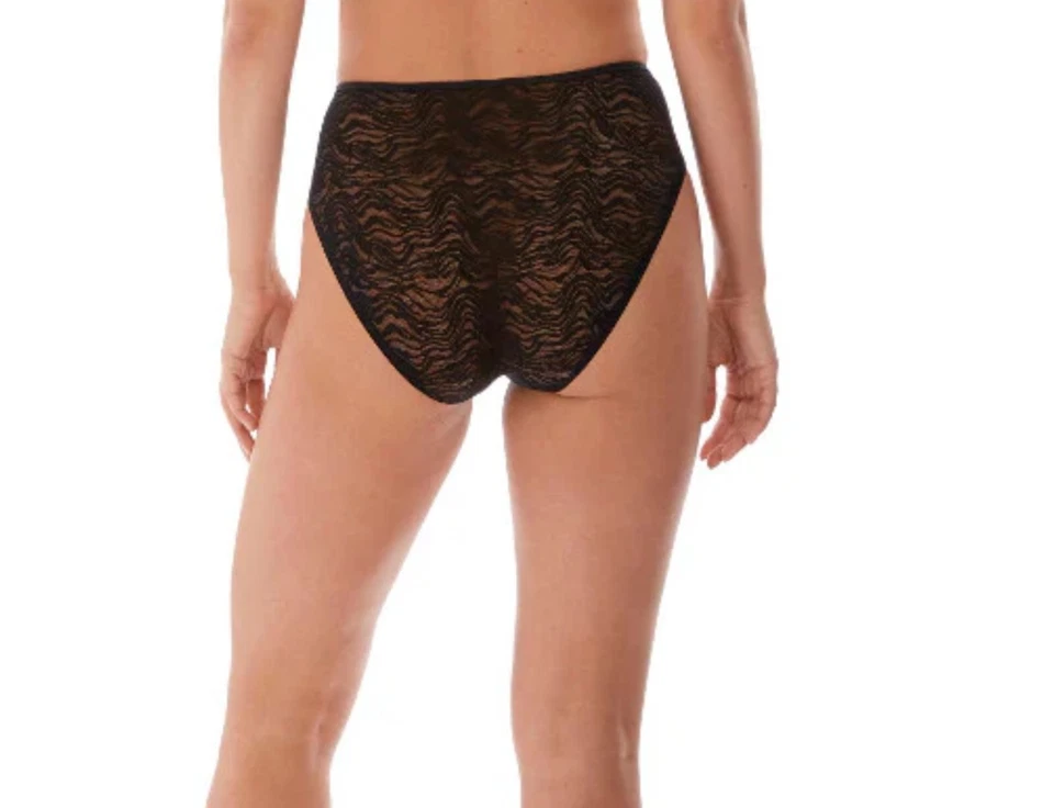 Braguitas Fantasie Impression negras de encaje talla M 12 14 clásicas de tiro medio 5855 Foto 3 de 4