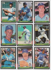 1985 KC ROYALS 40 Card Lot w/ DONRUSS Team Set ALL 25 WORLD SERIES Players ++