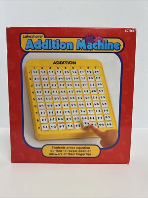Lakeshore Addition Machine Homeschooling Teaching Toy Tool