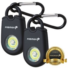2x Personal Safe Alarm Caribiner LED Light 130DB Emergency Women Self Defense