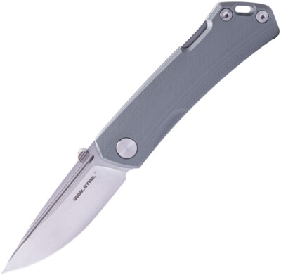 New Real Steel Luna Maius Lockback Gray 7091EG