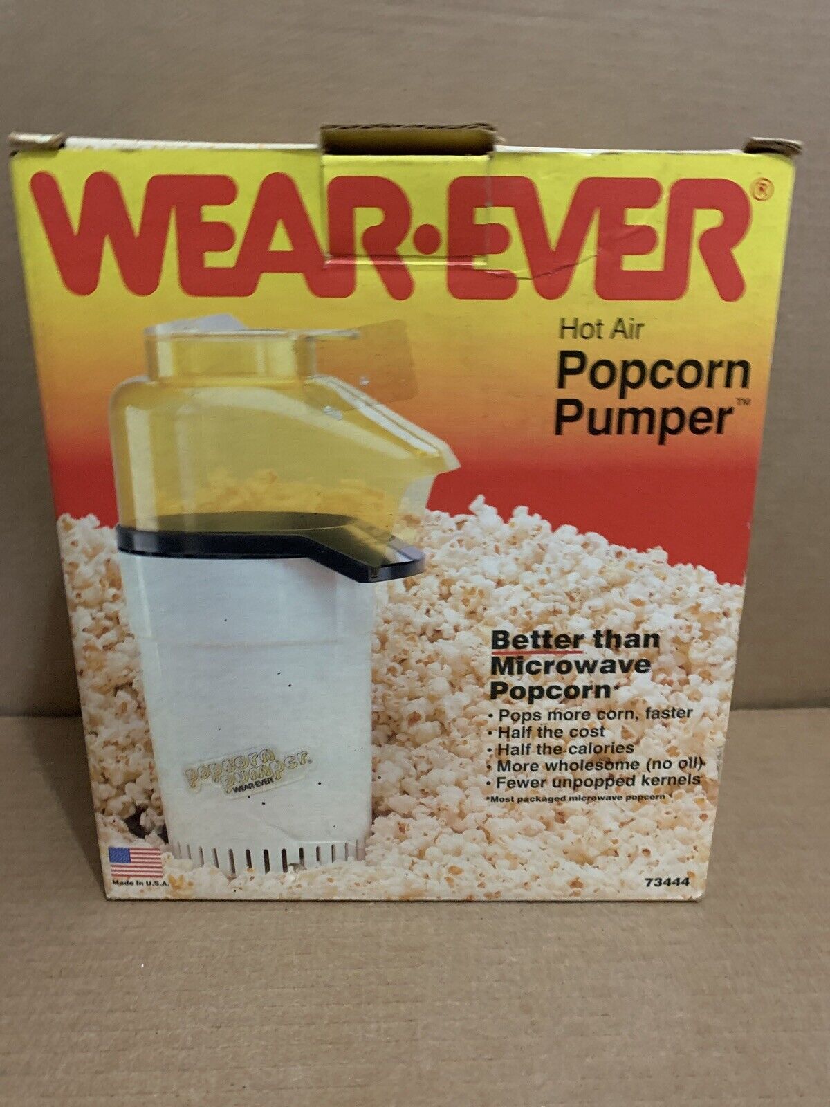 Vintage Wear Ever 世界的に有名な Hot Air Popcorn セール価格 73444 Manual Pumper Box Kitchenware Original