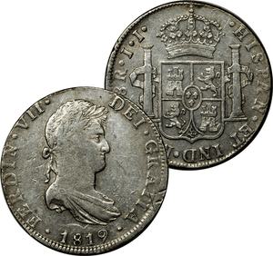 1819-MEXICO-8-REALS-MO-JI-SILVER-COIN-PILLAR-DOLLAR
