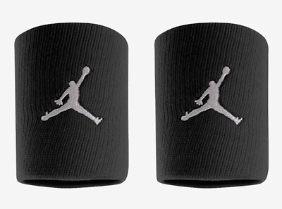 Nike Unisex Jordan Jump-Man Wrist Band Running Black 2PCS Wristband AC4094-010