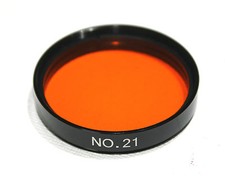 2" Farbfilter Orange Nr. 21 Teleskop Foto Filter 2 Zoll Inch