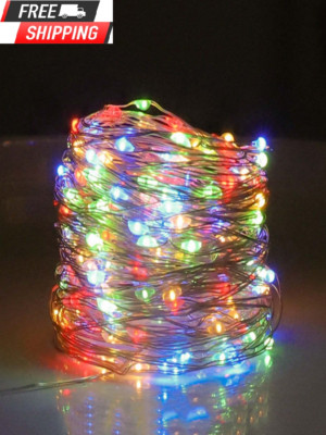5m/50lights Colorful Copper Wire Lights, Battery Box Powered, Christmas,Birthday