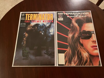 Terminator Enemy Within #1 (Dark Horse 1991) Terminator Burning Earth #2 (1990)