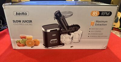 Aeitto Slow Juicer Cold Press Juicing 85 RPM 3” Wide Chute HSJ