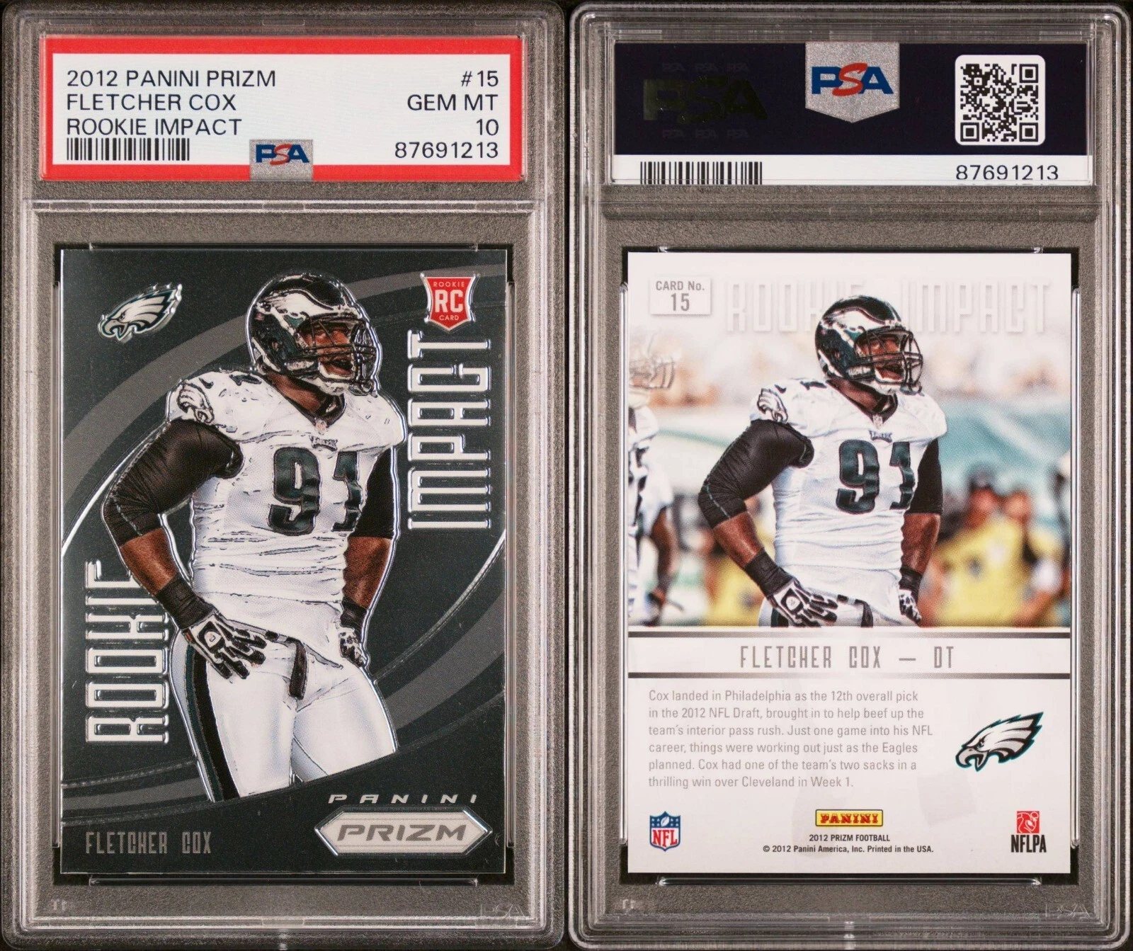 Fletcher Cox Panini Prizm Rookie Impact #15 Base