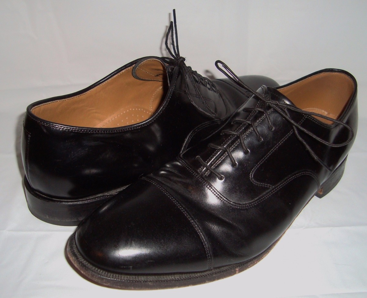 Johnston Murphy Black Leather Oxfords Lace Up Shoes 11 | eBay display picture 1