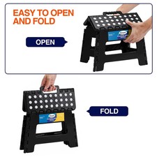 9" Folding Step Stool for Adults,Kids,Non-Slip Folding Stools with Portable H...