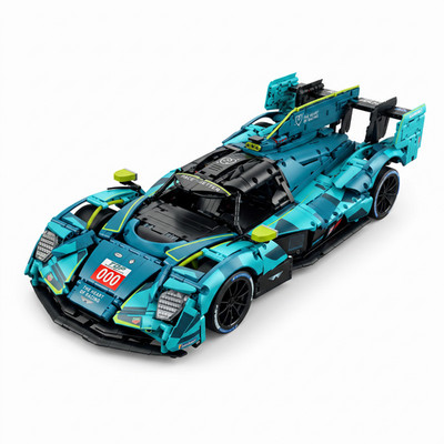 MOC Valkyrie Le Mans 1:8 Hypercar Building Set Engine Linkage Racing Slicks