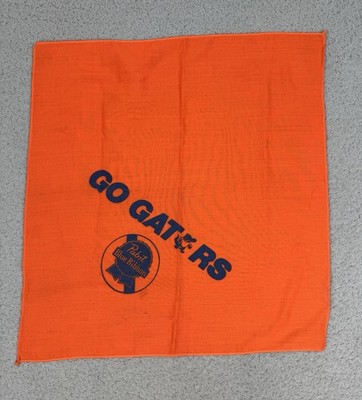 Vintage Pabst Blue Ribbon Florida Gators Handkerchief PBR Beer 13  x 14 
