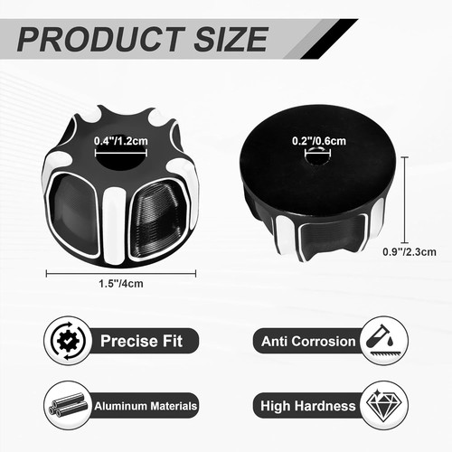 Aluminum Weighted Handlebar End Caps for the Can-Am Ryker 600 900 / Rally Editio - Picture 2 of 6