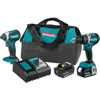 Makita 2-Tool 18V LXT Lithium-Ion Brushless Hammer Drill/Driver & Impact Driver