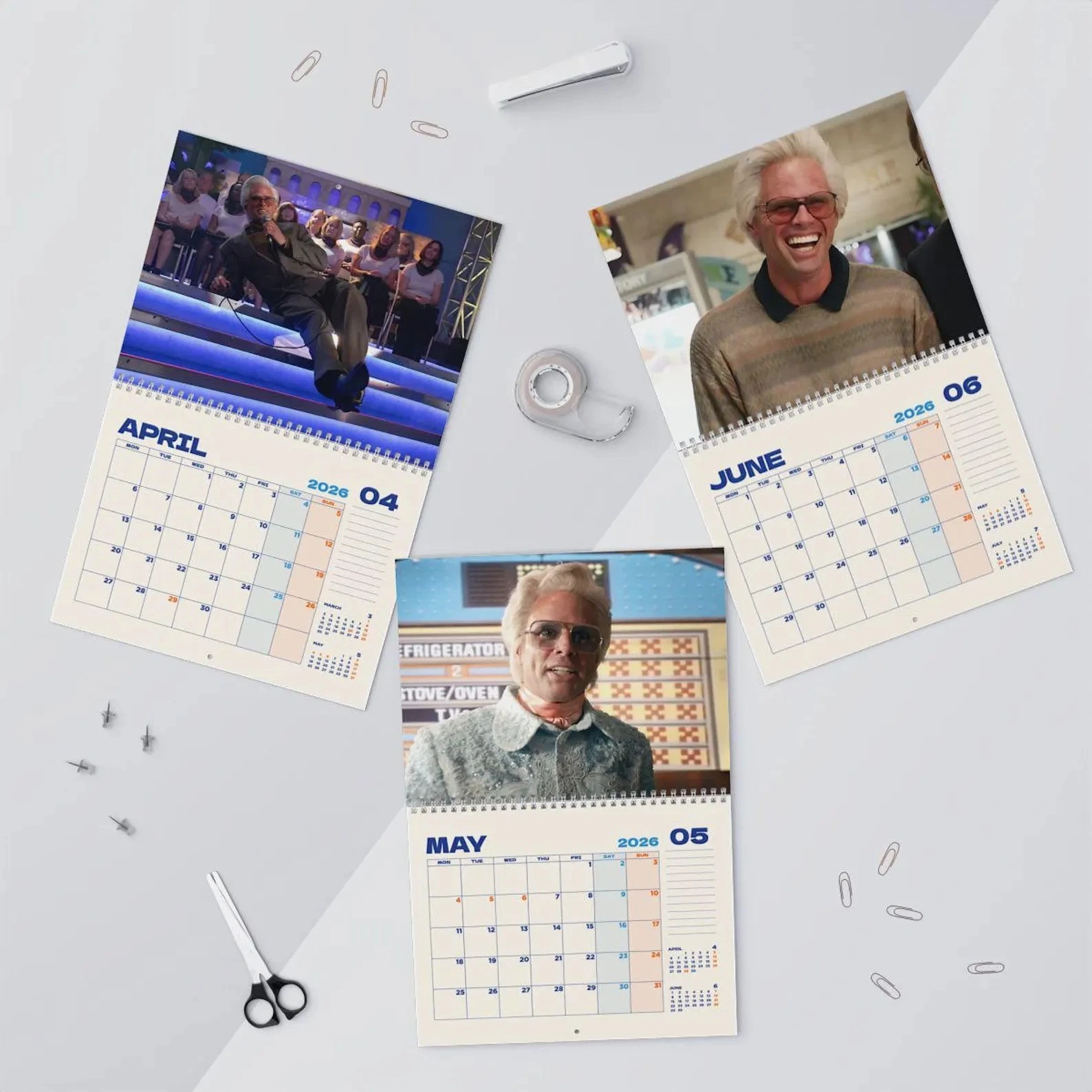 Baby Billy Freeman 2026 Wall Calendar, Funny TV Character Comedy Planner