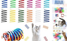 60 PCS 12 Colors Cat Spring Toys, Cat Spiral Springs for Indoor Cats, Kittens