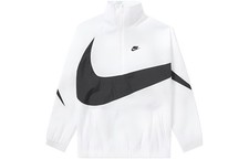 Nike Stand Collar Half-Zip Jacket with Embroidered Logo