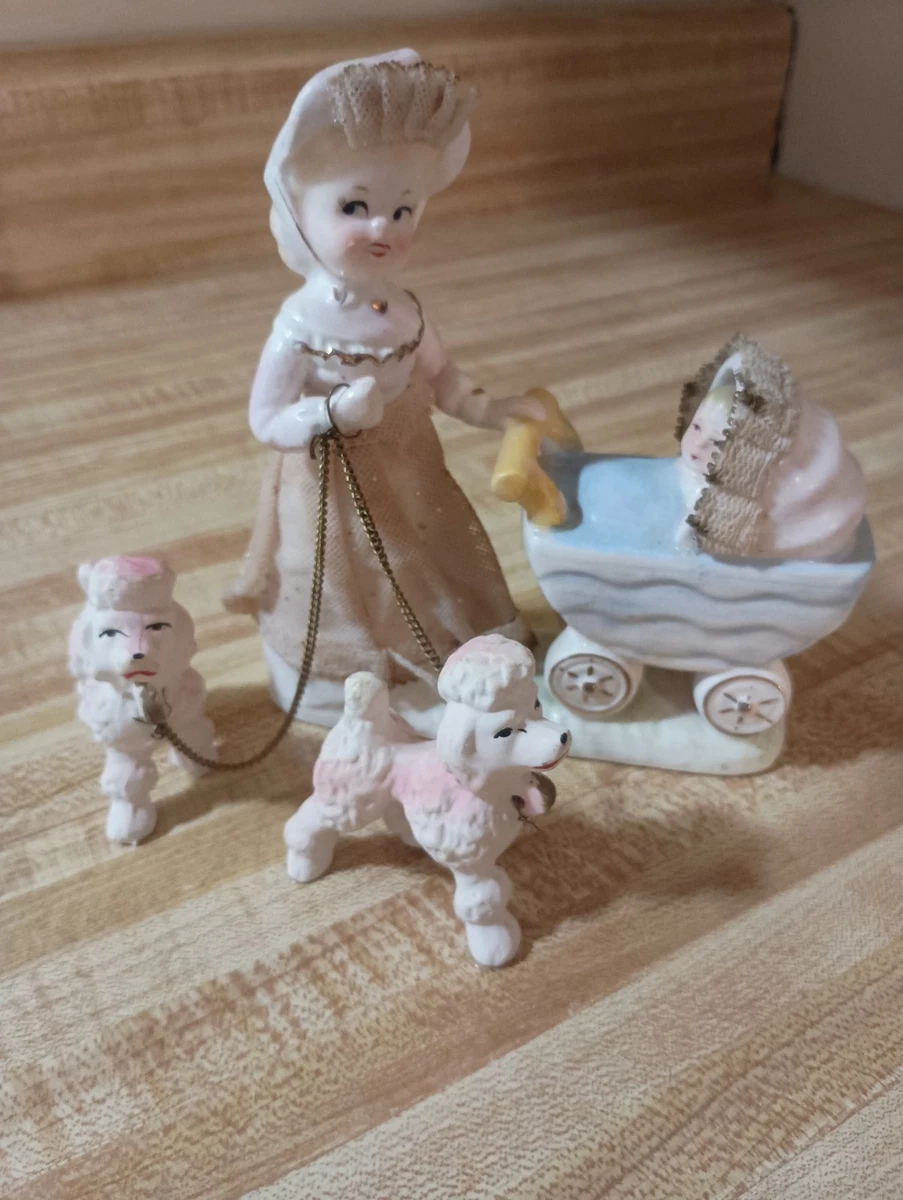 陶器でできた少女のオブジェ プリミティブ ミッドセンチュリー ヴィンテージ Made In Japan Figurines In Collectible People Figurines | eBay