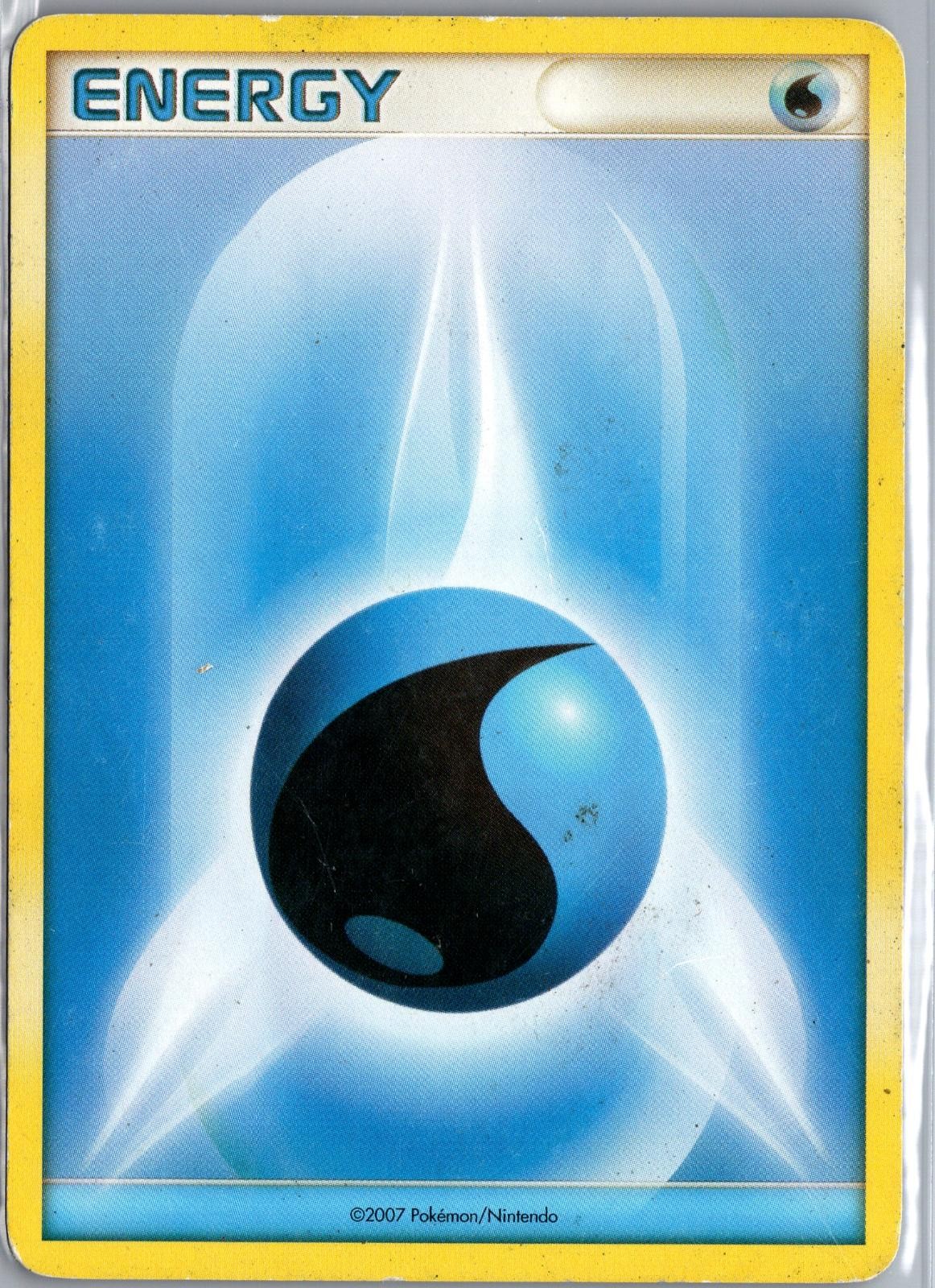 Water Energy (2007 Unnumbered D/P Style Non-Holo) Cards Pokemon MP