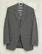Theory Mens Gray Suit Sport Coat 36R Two Button Blazer