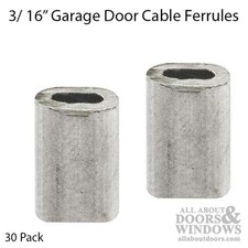 Bulk Aluminum Cable Ferrules 3/16" 30 Pack 22062 GD 12178