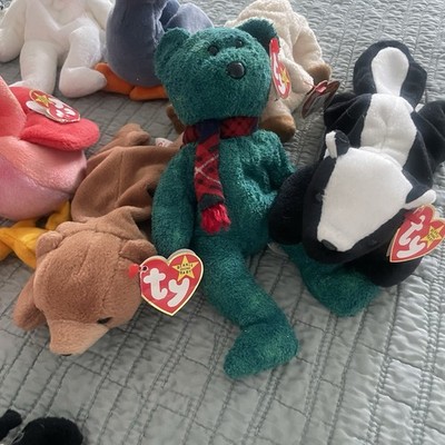 Lot of 14 TY Beanie Babies 90s Vintage Rare Scoop Stinky Strut