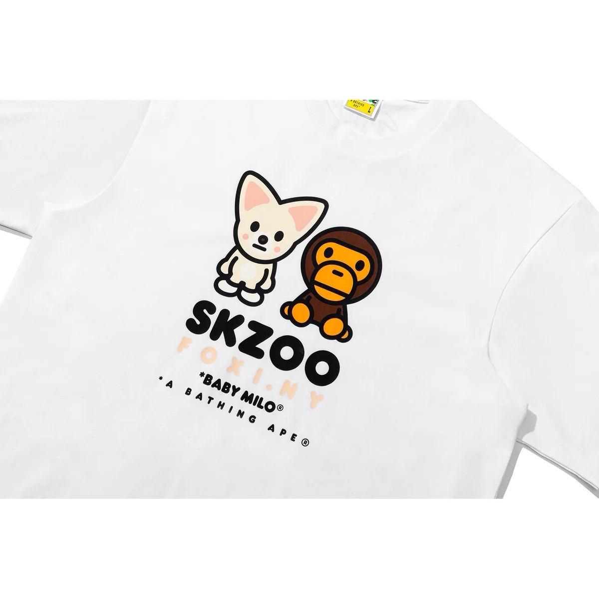 BAPE X STRAY KIDS FOXI.NY BABY MILO TEE MENS XL IN HAND!! | eBay