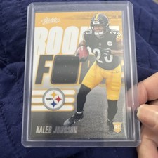 2025 Panini Absolute Rookie Force Patch Kaleb Johnson Rookie Steelers