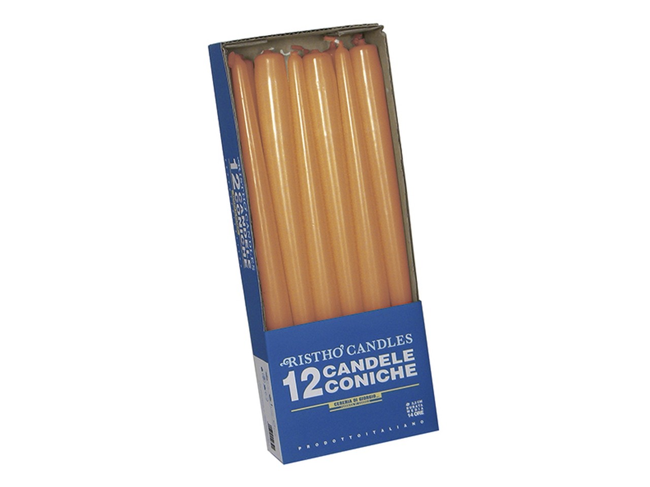 Candela Conica 25 10pz Senape 56213 35