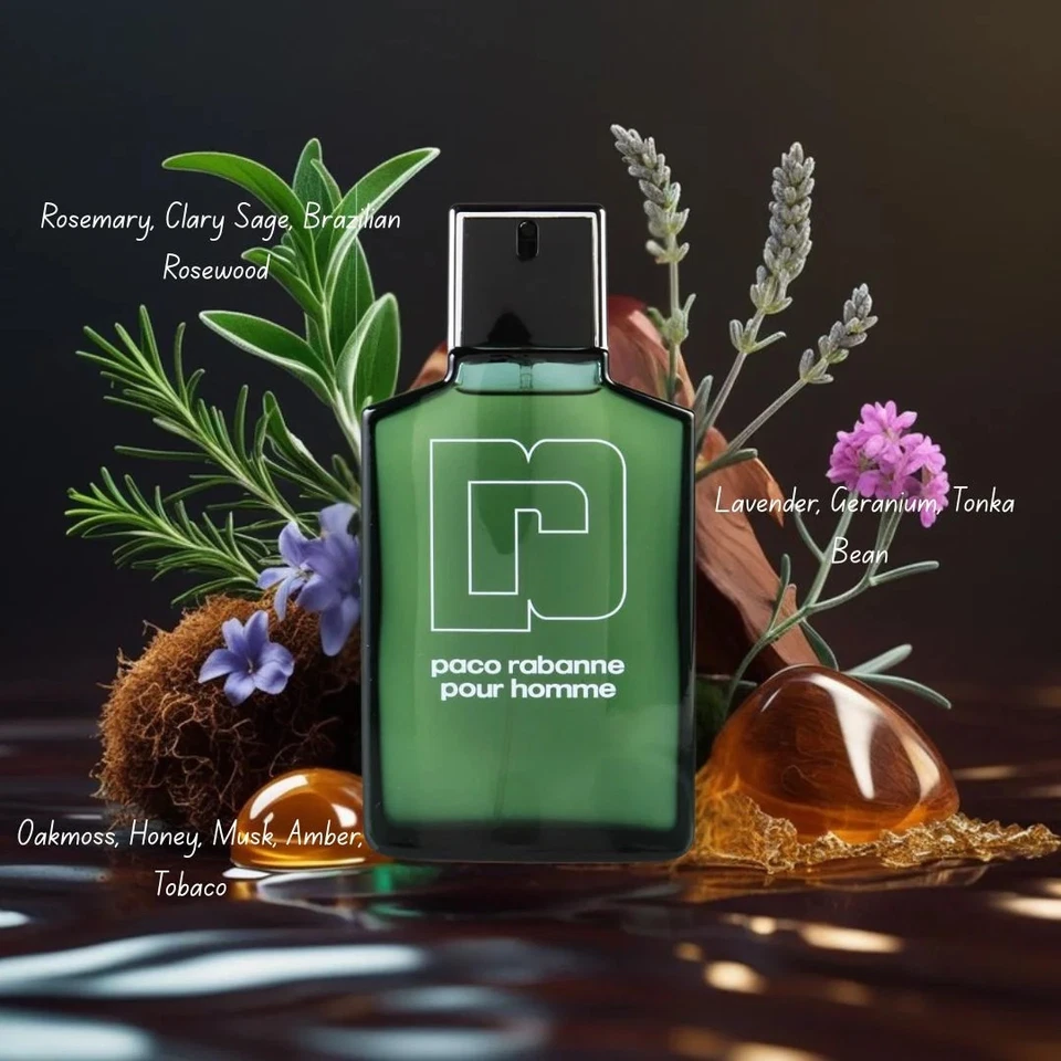 Paco Rabanne Pour Homme Eau de Toilette Spray 100 ml (3,4 oz) Foto 4 de 4