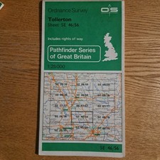 Tollerton (N Yorks)- Old Ordnance Survey Map 1984 - 2.5 ins to one mile