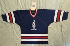 1996 Atlanta Olympics Hockey Jersey Vintage Starter NEW W/Tags Men's Large RARE