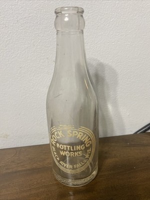 Rock Spring Bottling Works Black River Falls Wisconsin 7 Oz Bottle