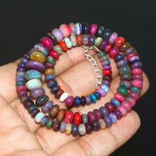 Natural Opal Beads Rondelle Opal Blue opal Beads Gift For Dad 7282