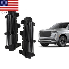 Pair For 2021-2023 24 Cadillac Escalade Fog Light Daytime Running Lamp Led Drl