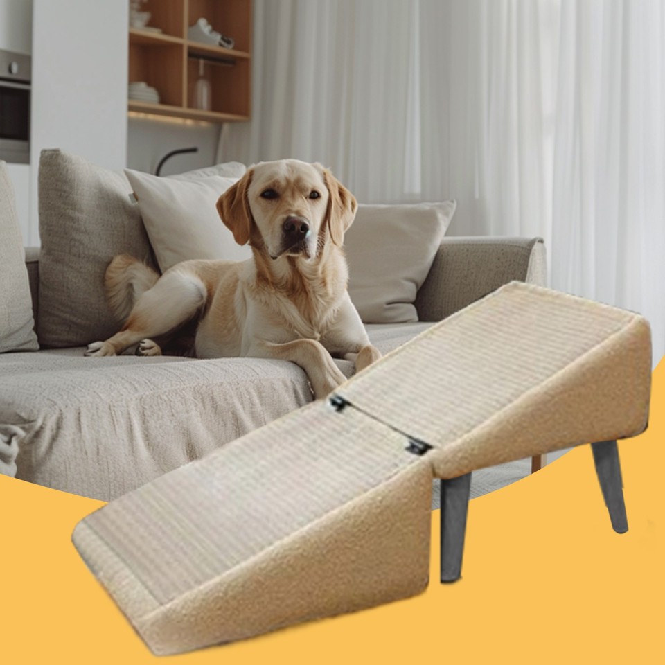 Dog Ramp For Bed Foldable Dog Vehicle Stairs Footrest Stool For Small ...